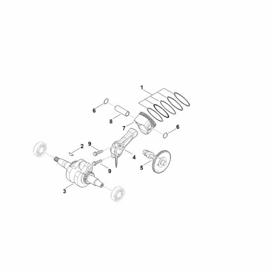 Picture of D - Albero motore, pistone EHC 600.0 (EHC600-0002)